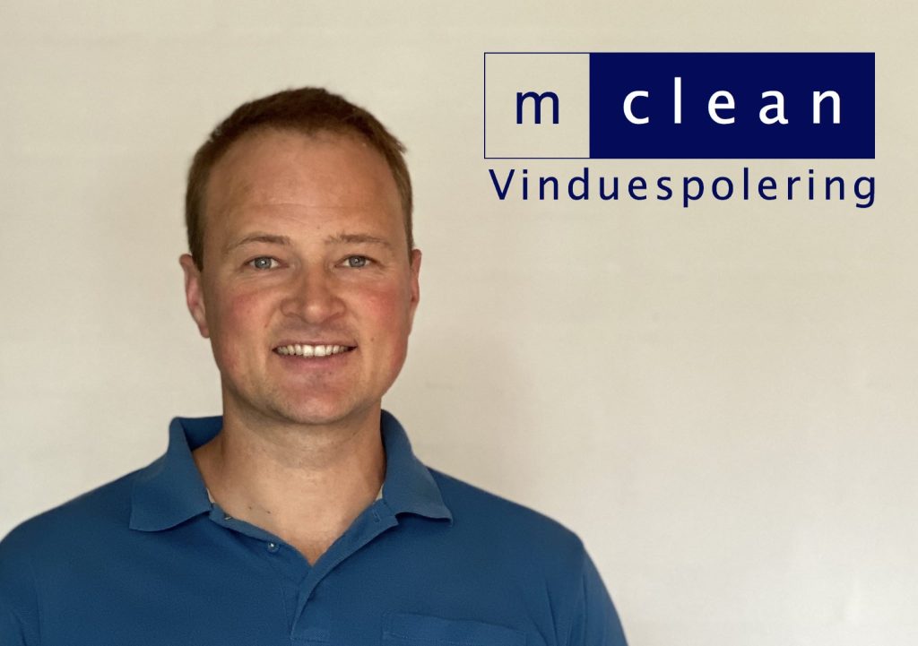 Morten Svendsen ejer af M-Clean Vinduespolering